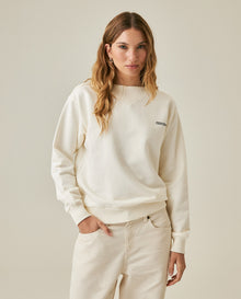 Womens Sweatshirt Closed Wide Silhouette Cotton Blend - Raw 63_781H000_CRU110606_0