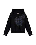 Womens Sweatshirt Hoodie Style Loose Fit Cotton Blend Animal Print Flock - Black 63_781H005_NEG194004_3