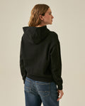 Womens Sweatshirt Hoodie Style Loose Fit Cotton Blend Animal Print Flock - Black 63_781H005_NEG194004_6