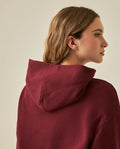 Womens Sweatshirt Hoodie Style Loose Fit Cotton Blend Animal Print Flock - Red 63_781H005_ROJ191522_7
