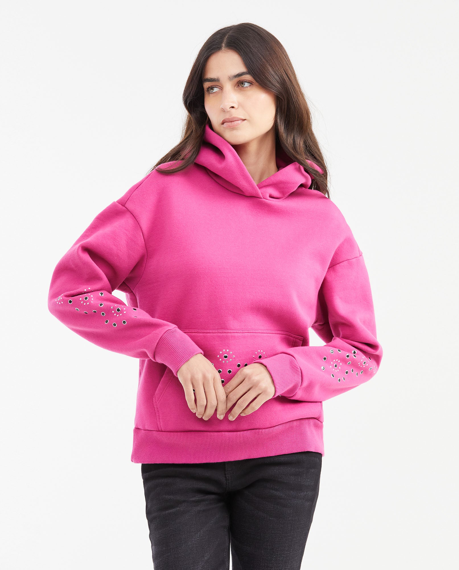 Women´s Cotton-Blend Sweatshirt - Pink 63_782G003_ROS182326_0