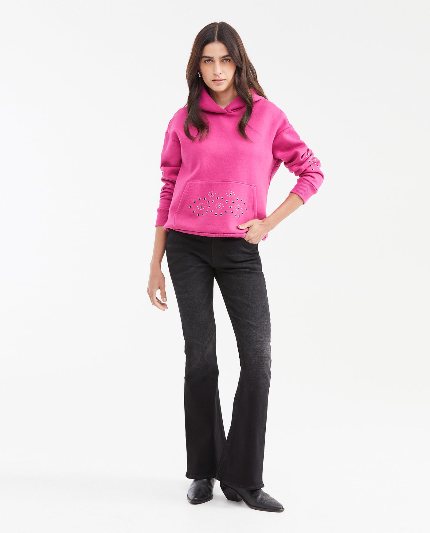 Women´s Cotton-Blend Sweatshirt - Pink 63_782G003_ROS182326_3