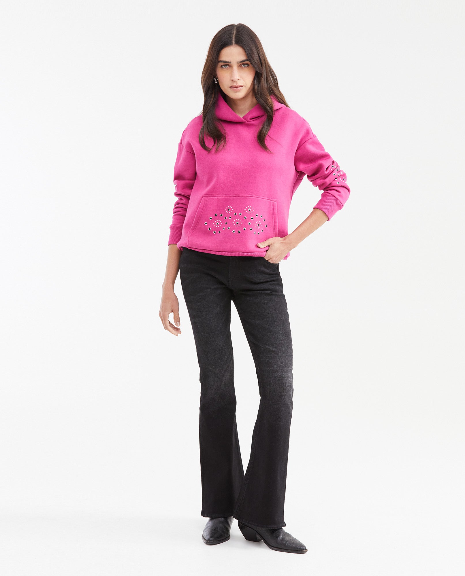 Women´s Cotton-Blend Sweatshirt - Pink 63_782G003_ROS182326_3