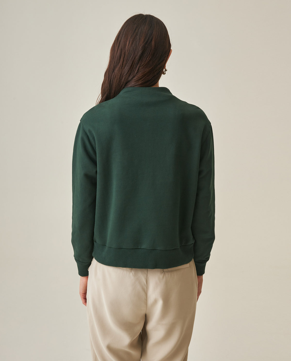 Women´s Half-Zip Sweatshirt - Green 63_782H004_VER195350_6