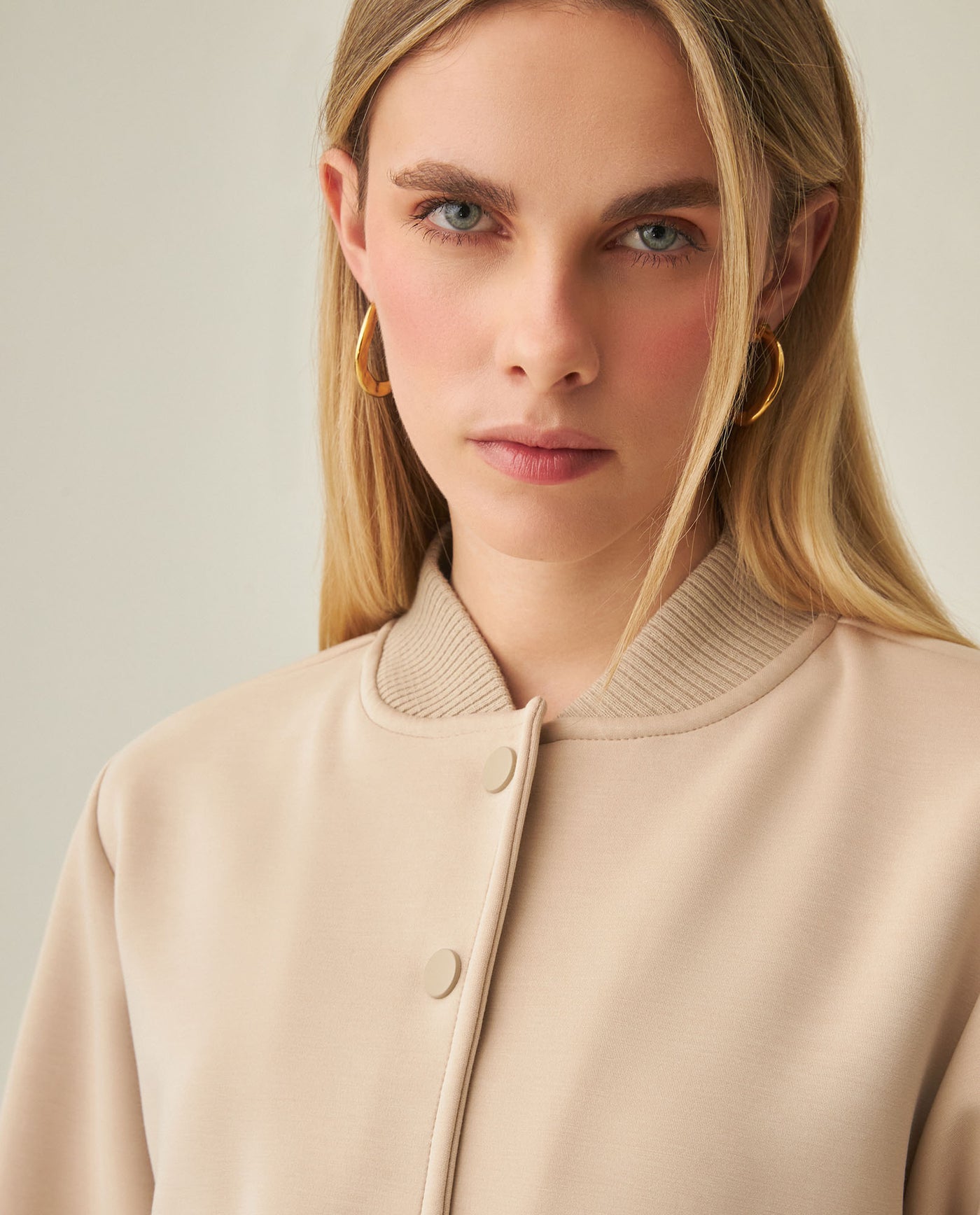 Women´s Bomber Sweater - Beige 63_782H005_BEI161102_0
