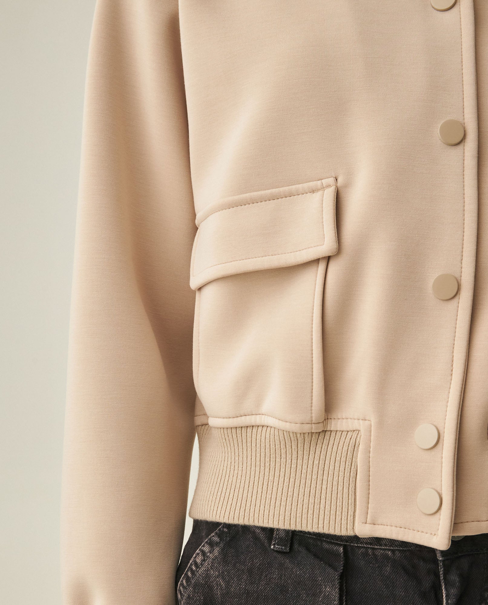 Women´s Bomber Sweater - Beige 63_782H005_BEI161102_3