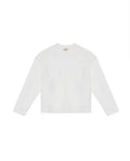Women's Embroidered Crew Neck Sweatshirt in Cotton Stretch Blend, Evening - 1