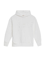 Women's Stone Accent Hooded Sweatshirt in Cotton-Polyester Blend, Ceremony - 1