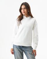 Women's Stone Accent Hooded Sweatshirt in Cotton-Polyester Blend, Ceremony - 2