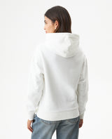 Women's Stone Accent Hooded Sweatshirt in Cotton-Polyester Blend, Ceremony - 5
