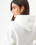 Women's Stone Accent Hooded Sweatshirt in Cotton-Polyester Blend, Ceremony - 6