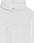 Women's Stone Accent Hooded Sweatshirt in Cotton-Polyester Blend, Ceremony - 7