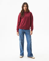 Women's Stone Accent Hooded Sweatshirt in Cotton-Polyester Blend, Ceremony - 3