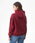 Women's Stone Accent Hooded Sweatshirt in Cotton-Polyester Blend, Ceremony - 5