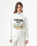 Women´s Flock-Print Hoodie - Raw 63_789G006_CRU110606_0