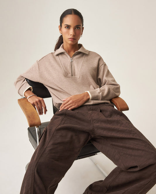 Women´s Turtleneck Sweatshirt - Gray 63_789H002_GRI181210_0