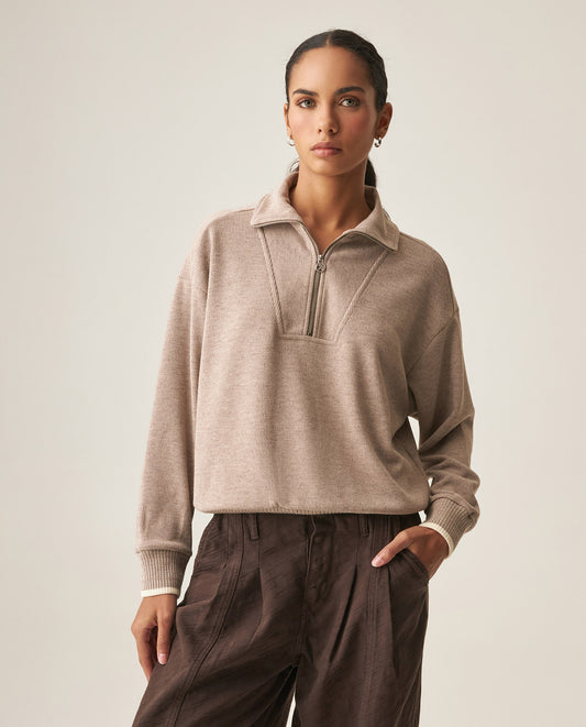Women´s Turtleneck Sweatshirt - Gray 63_789H002_GRI181210_3