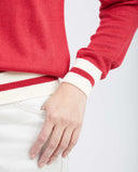 POLO KNIT SWEATER RETRO IN RED