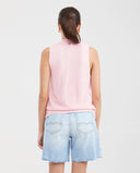 KNITTED TOP WITH CAP SLEEVES
