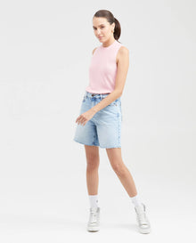 KNITTED TOP WITH CAP SLEEVES