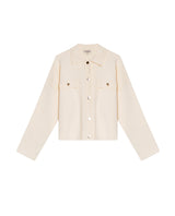 Womens Jacket Knit Cargo-Inspired Boxy Silhouette Viscose Blend - Raw 63_791H005_CRU110103_3