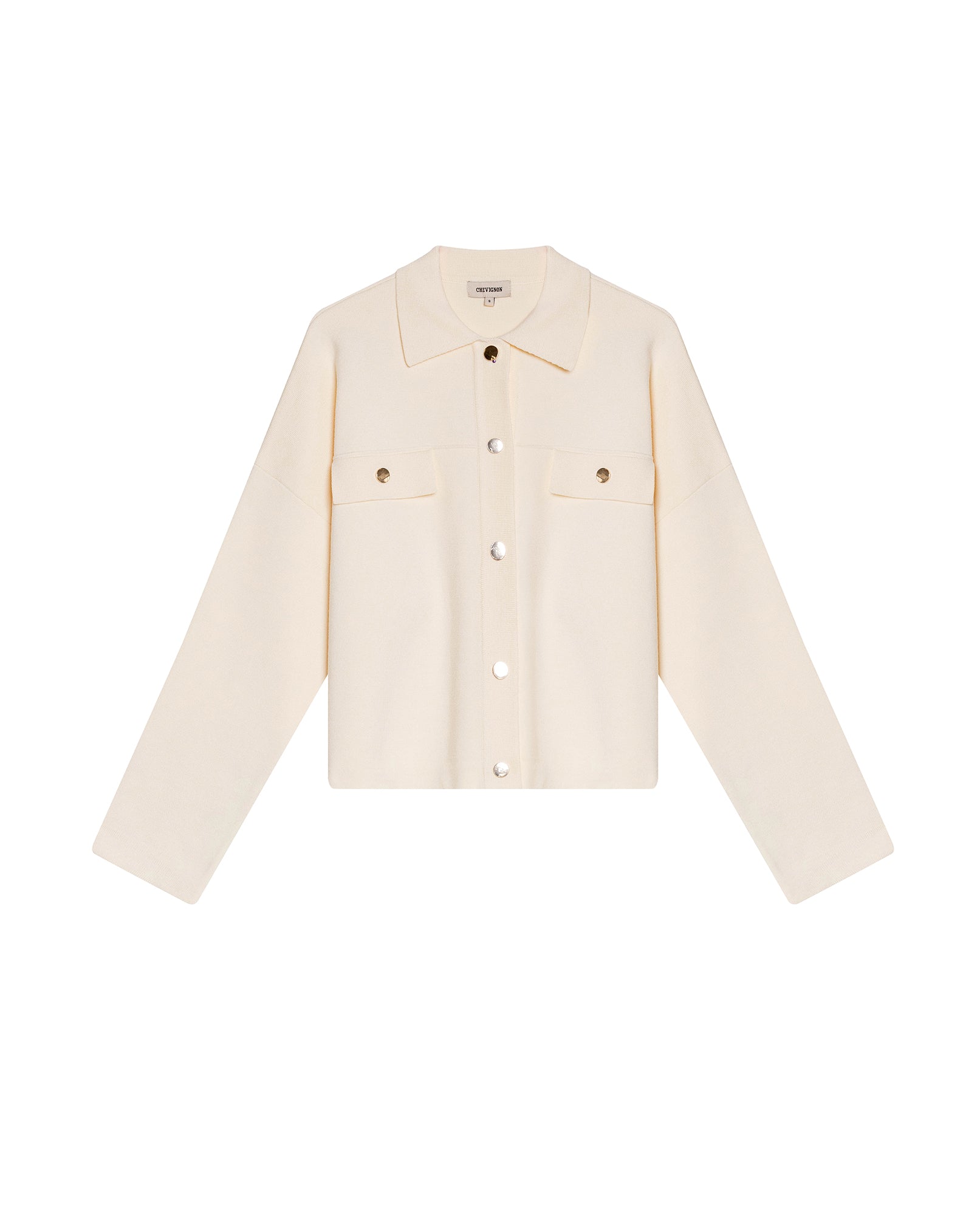 Womens Jacket Knit Cargo-Inspired Boxy Silhouette Viscose Blend - Raw 63_791H005_CRU110103_3