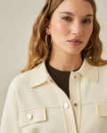 Womens Jacket Knit Cargo-Inspired Boxy Silhouette Viscose Blend - Raw 63_791H005_CRU110103_5