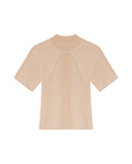 Womens Top Knit Ribbed Mandarin Collar Viscose Blend Super Lightweight Irregular Cuts Modern - Raw 63_791H006_CRU110103_3