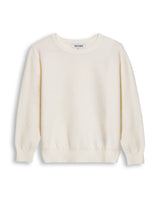 Womens Sweater Knit Long Sleeve Crewneck Viscose Blend Mini Sequins Ultra Soft Subtle Shine - Raw 63_791H011_CRU110103_3