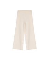 Womens Pants Knit Basic Wide Leg Crop Viscose Blend Set Two-Piece - Raw 63_791H014_CRU110103_3