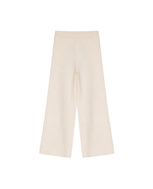 Womens Pants Knit Basic Wide Leg Crop Viscose Blend Set Two-Piece - Raw 63_791H014_CRU110103_3