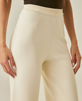 Womens Pants Knit Basic Wide Leg Crop Viscose Blend Set Two-Piece - Raw 63_791H014_CRU110103_5
