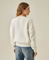 Womens Sweater Knit Acrylic Blend English Stitch Displaced Armhole Removable Pin Ribbed Cuffs - Mothers - Raw 63_791H015_CRU110103_6