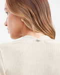 Women's Fitted V-Neck Cardigan with Crochet Buttonholes in Viscose - 5