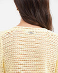Women's Straight Fit Cardigan with Mixed Crochet Trim in Modal - 5