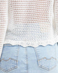 Women's Straight Fit Cardigan with Mixed Crochet Trim in Modal 63_792G007_CRU110103_6