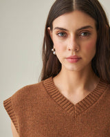 Women´s Knit Vest - Brown 63_792H001_CAF181024_5
