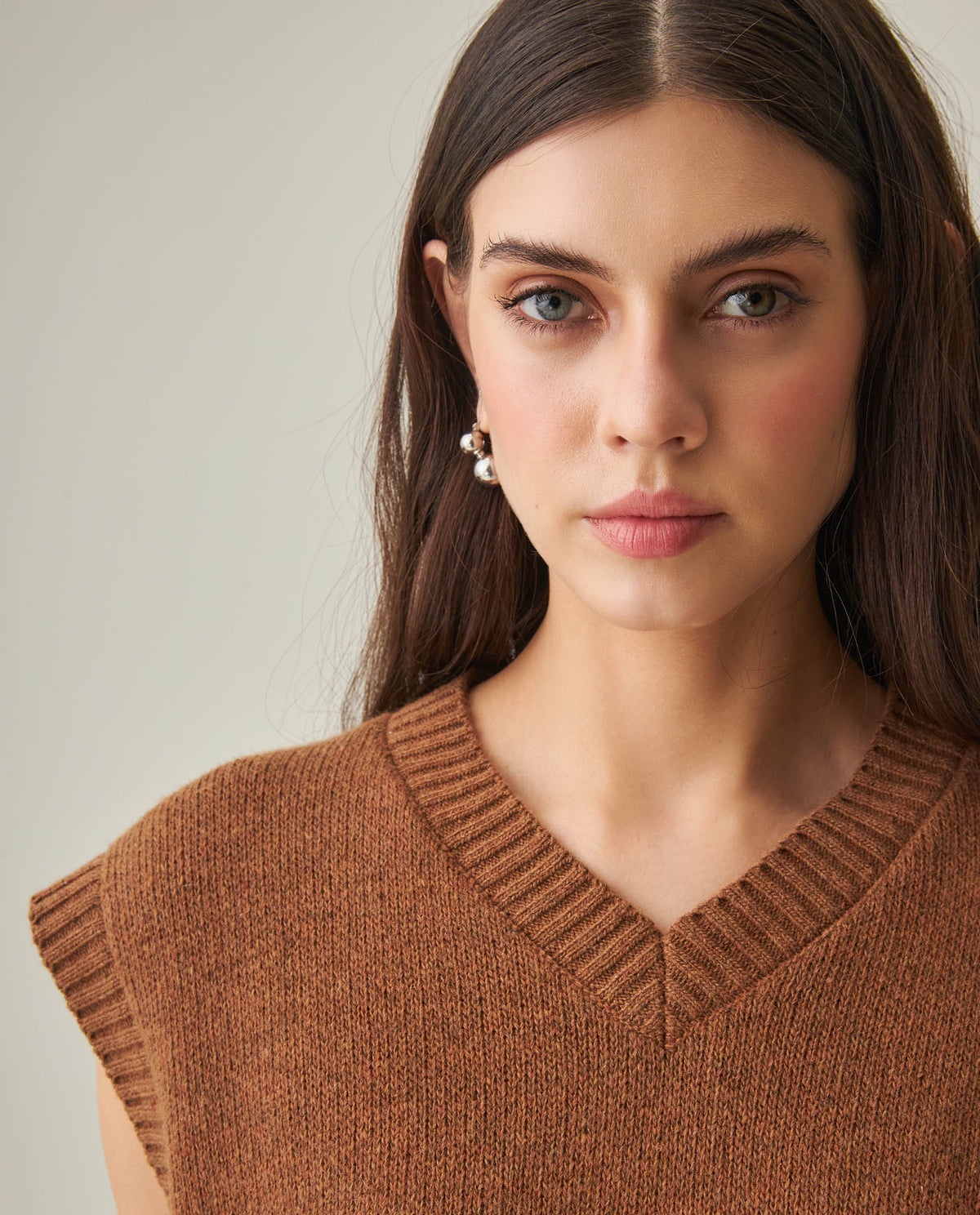 Women´s Knit Vest - Brown 63_792H001_CAF181024_5