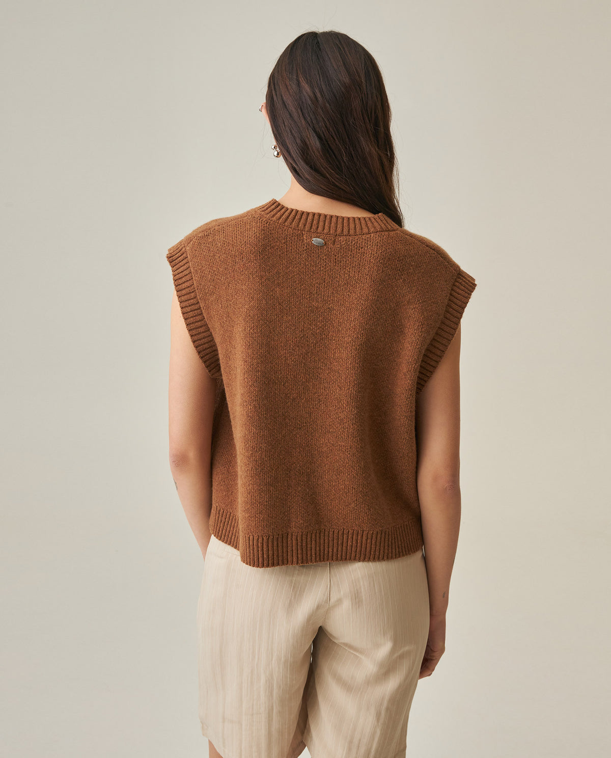 Women´s Knit Vest - Brown 63_792H001_CAF181024_6