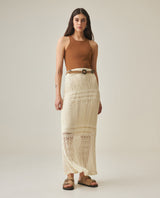 Women´s Midi Crochet Skirt - Raw 63_792H005_CRU110701_0