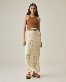 Women´s Midi Crochet Skirt - Raw 63_792H005_CRU110701_0