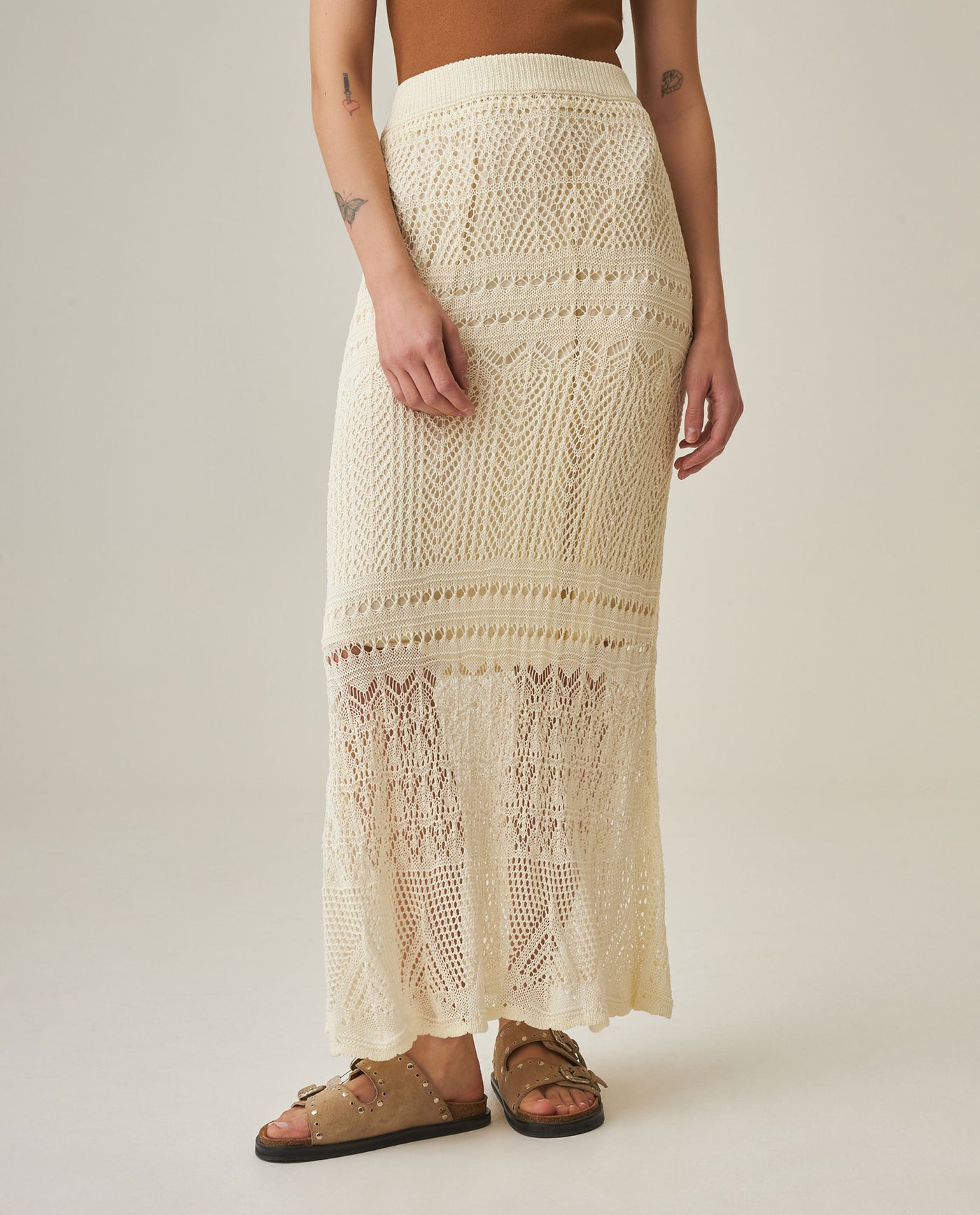 Women´s Midi Crochet Skirt - Raw 63_792H005_CRU110701_3