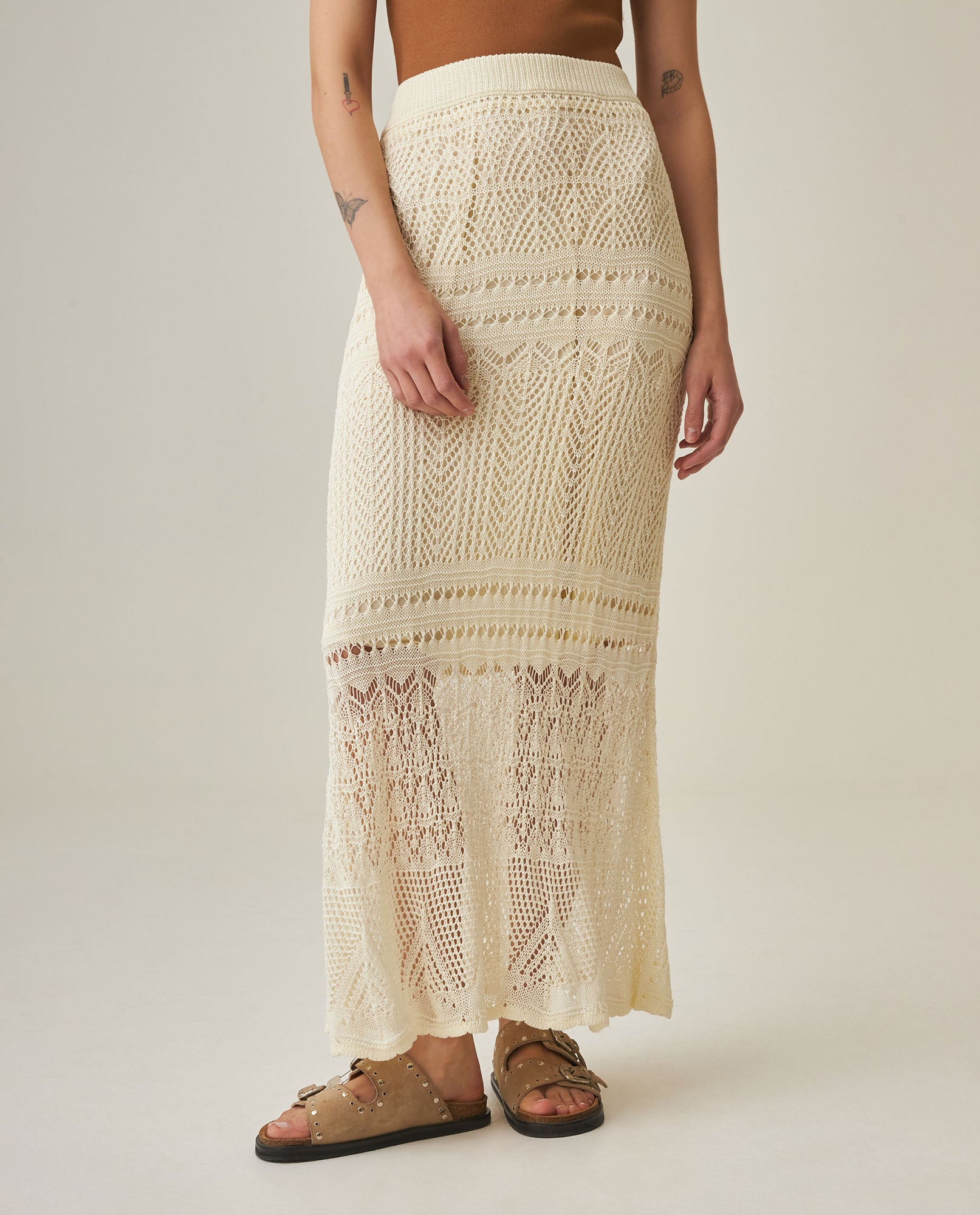 Women´s Midi Crochet Skirt - Raw 63_792H005_CRU110701_3