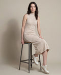 Women´s Jacquard Midi Dress | Chevignon USA | 792H006 - Raw 63_792H006_CRU110701_3