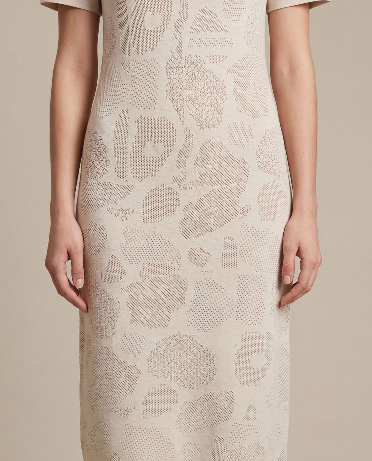 Women´s Jacquard Midi Dress | Chevignon USA | 792H006 - Raw 63_792H006_CRU110701_5
