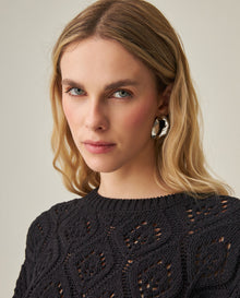 Women´s Oversize Knit Sweater - Black 63_792H009_NEG194004_0