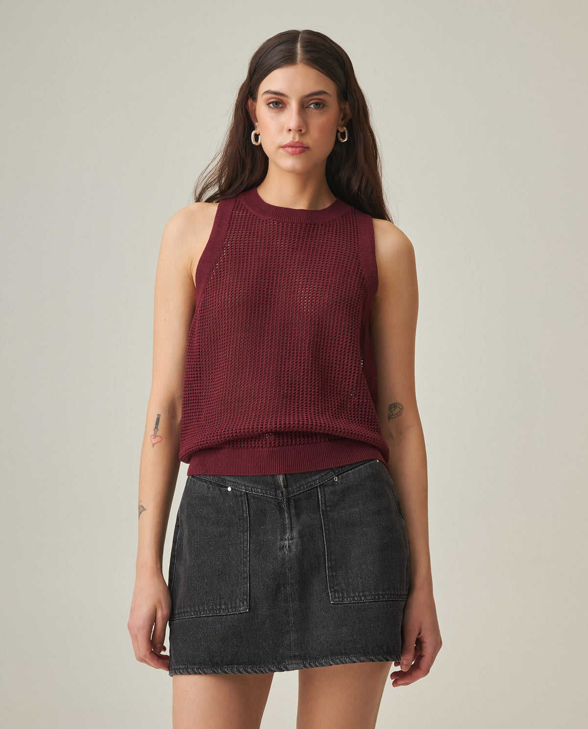 Women´s Knit Top - Red 63_792H011_ROJ191522_0