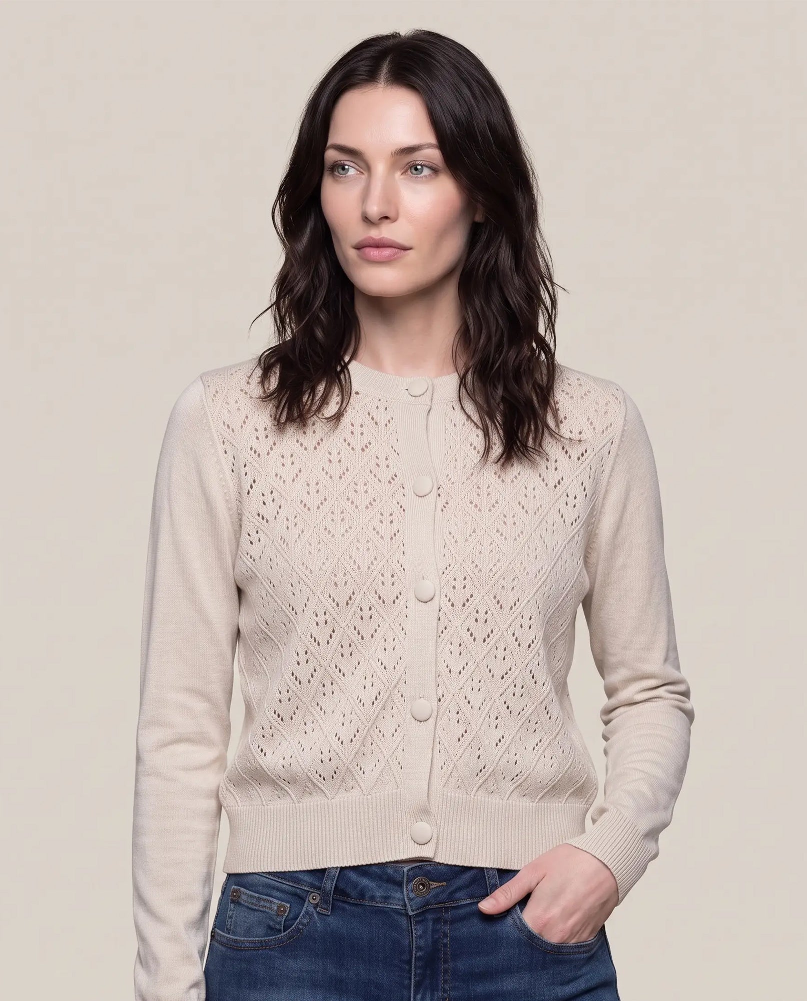 Women´s Bomber Cardigan - Khaki 63_794G201_CAQ150309_0