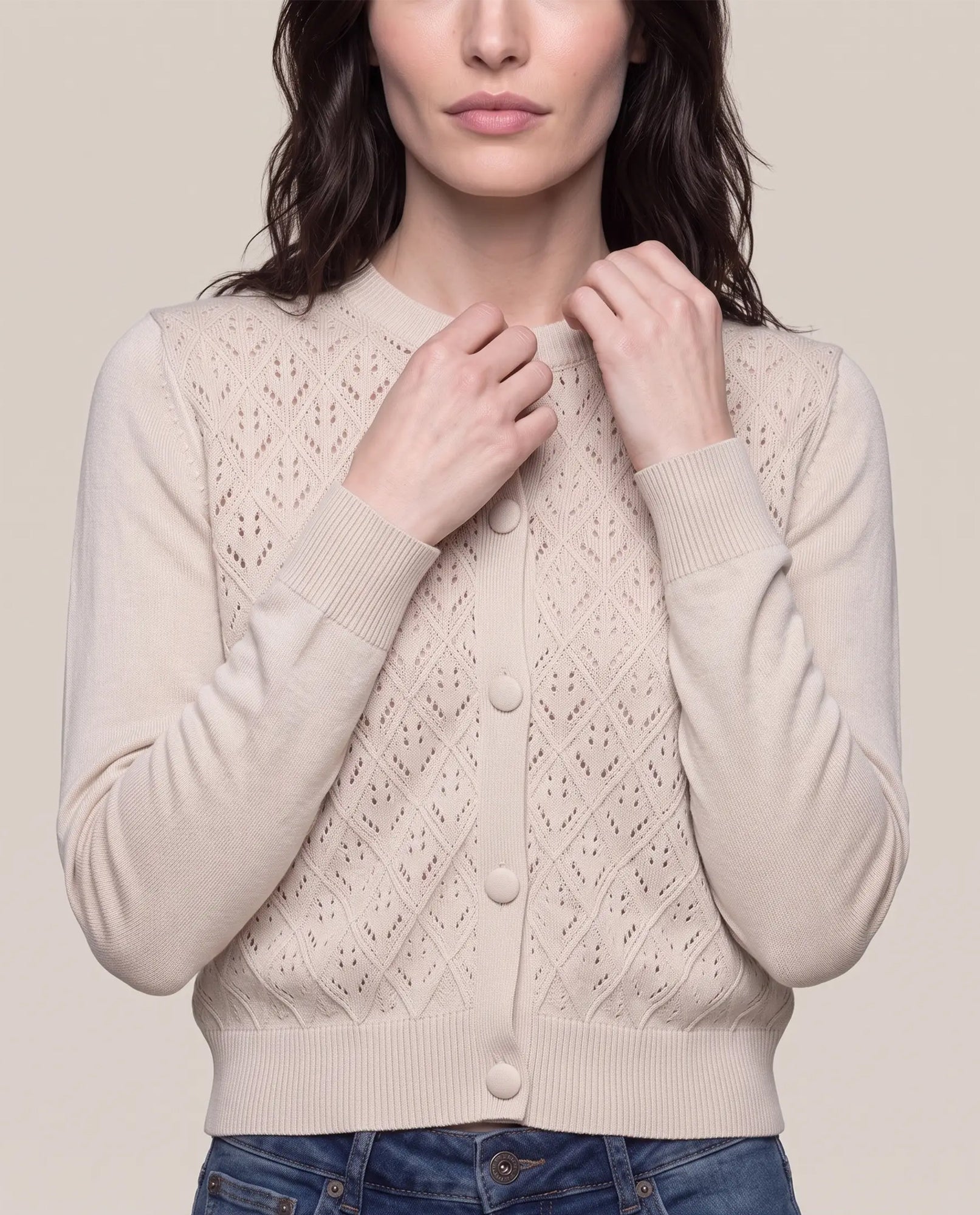 Women´s Bomber Cardigan - Khaki 63_794G201_CAQ150309_5