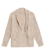 Women's 3D Textured Artisanal Oversized Cardigan, Coastal - 3